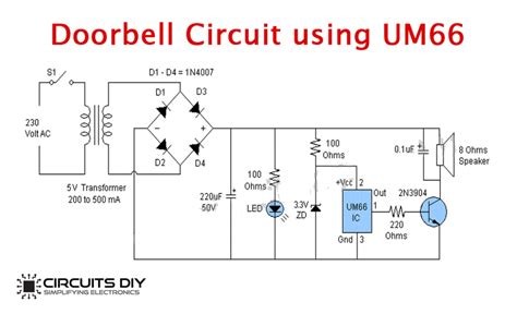 diy doorbell circuit  homes electronics projects