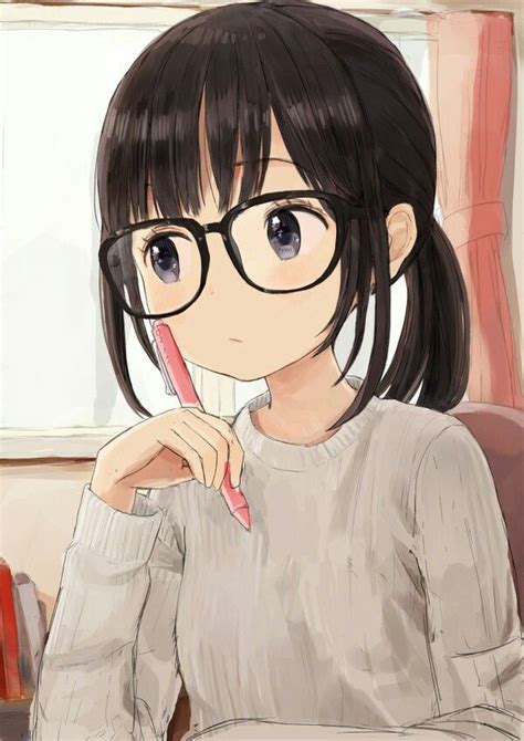 26 Images Cute Anime Girl With Glasses