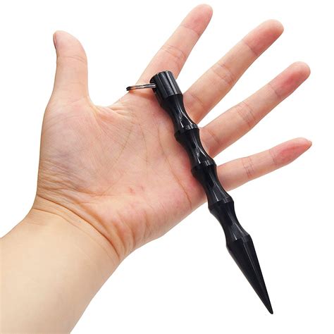buy self defense keychain kubaton keyring self defense chain black