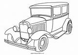 Hot Rod Coloring Pages Cars Classic Car Printable Getcolorings Colorin Color Adults sketch template