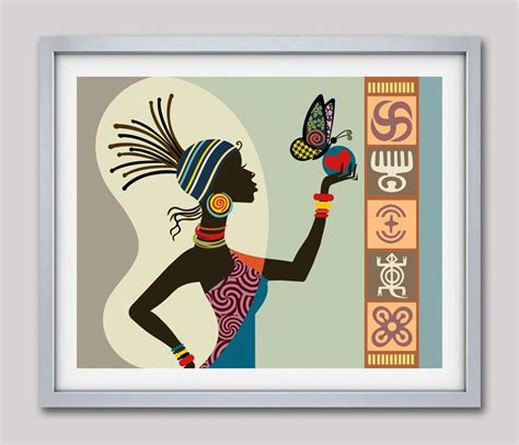 african woman art afrocentric art afrocentric decor african print