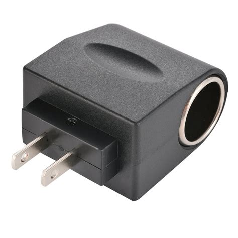 simyoung  ac   dc car cigarette lighter socket charger adapter  plug black walmart
