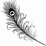 Feather Peacock Silhouette Clipart Tattoo Clip Drawing Feathers Pankh Mor Flute Line Simple Doodle Tail Google Vector Transparent Krishna Search sketch template