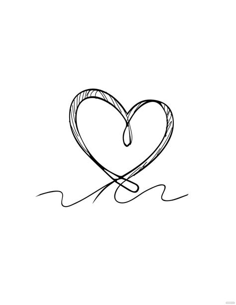 heart pencil template    illustrator eps svg
