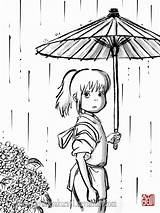 Ghibli Spirited Chihiro Miyazaki Haku Sumi Viaje Sayurimvromei Hayao Dragon Visitar Template Printablecolouringpages sketch template