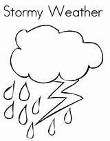 Weather Coloring Pages Stormy Worksheets sketch template