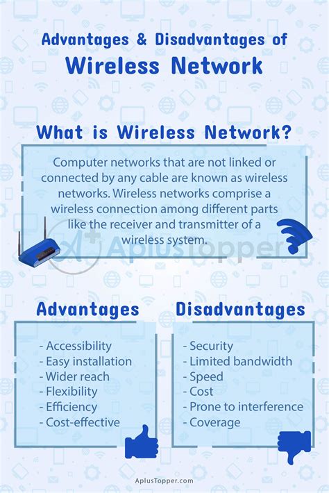 wireless network advantages  disadvantages advantages