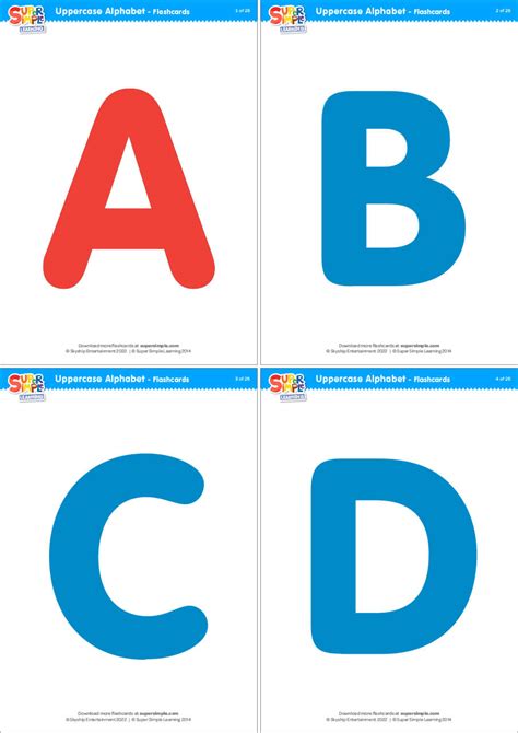 alphabet flash cards printable  nice vibrant pictures