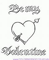 Coloring Mexican Heart Valentines Pages Printable Valentine sketch template