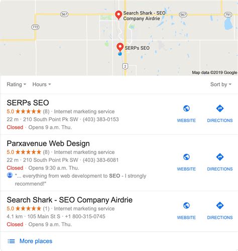 google maps marketing calgary serps seo internet marketing