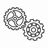 Cogs Drawing Gears Steampunk Drawings Wheels Getdrawings Cog Gear Paintingvalley Collection sketch template