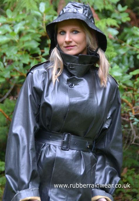 fancy a peak under this gorgeous babe s rubber rainwear find more on