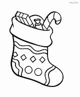 Coloring Christmas Stocking Pages Printable Large Stockings Kids Merry sketch template