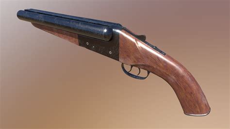 mad maxs double barrel shotgun    model  aclarke bc sketchfab