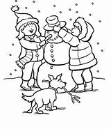 Coloring Snowy Pages Getcolorings Snow Printable Color sketch template