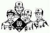 Imagixs Scouts Coloringhome Akela sketch template