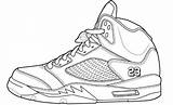 Jordan Coloring Drawing Pages Air Shoes Jordans Shoe Nike Sneakers Basketball Retro Michael Sneaker Printable Drawings Sheets Template Kids Book sketch template
