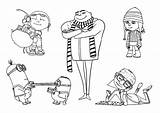 Despicable Coloring Pages Print Printable Kids sketch template