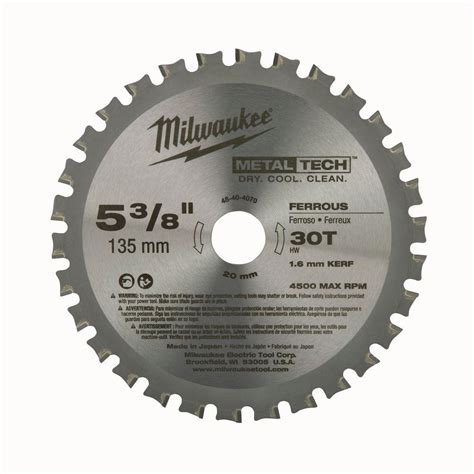 Milwaukee 5 3 8 In X 30 Teeth Ferrous Metal Cutting