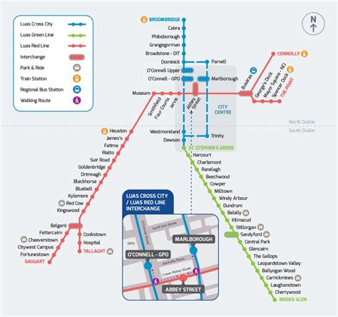 luas cross city map luas cross city route map ireland