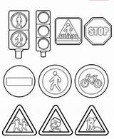Verkehrserziehung Verkehrszeichen Ampel Vial sketch template