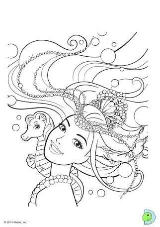pin   mm  colorir barbie coloring horse coloring pages