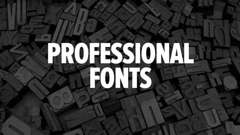 top fonts   professionals  graphic design
