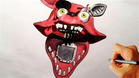 How To Draw Withered Foxy From Five Nights At Freddy S 2 Fnaf 2 Drawing