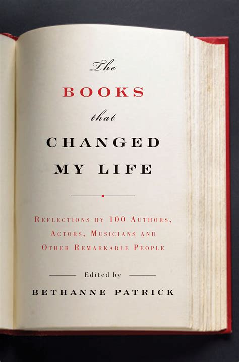 books  changed  life reflections   authors actors