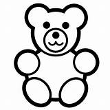 Line Bear Teddy Drawing Clipart Library Toy sketch template