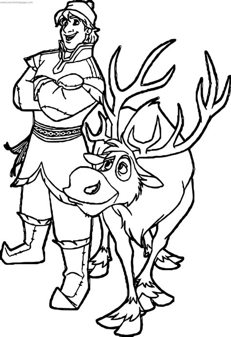 frozen sven coloring pages printable coloring pages
