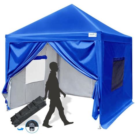 quictent privacy  ez pop  canopy tent   sides roller bag royal blue ebay