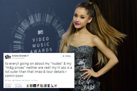 Ariana Grande Naked Photo Leak Singer Says Her ‘lil A