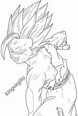 Pages Gohan Kamehameha Goku Ssj Lineart Kingvegito Dbz Teen Ssj4 Coloriage 색칠 공부 Fc00 Saiyan Ss2 sketch template