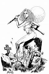 Buffy Slayer Graveyard Colorring Stinsman sketch template