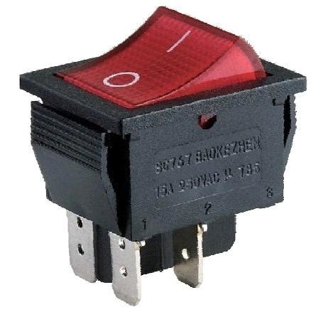dpdt rocker switch products red lighted   china manufacturer manufactory factory