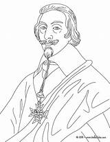 Richelieu Cardinal Duke Drawing Coloring Pages Hellokids Print Color Online France Getdrawings sketch template