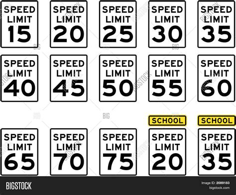 speed limit vector photo  trial bigstock