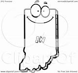 Indiana Clipart Cartoon State Outlined Character Happy Coloring Cory Thoman Vector Getdrawings Drawing 2021 Getcolorings sketch template