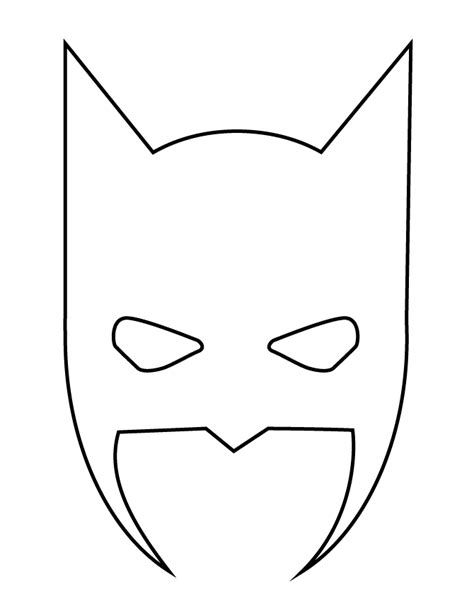 batman mask halloween stencil paginas  colorir mascaras de super
