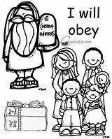 Obey Coloring Lds Will Kids Bible Gods Word School Lesson Pages Children Sunday Ones Little Behold Parents Craft Crafts Nursery sketch template