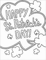 Coloring Pages Patrick St Saint Happy Patricks Color Printable Kids Print Related sketch template