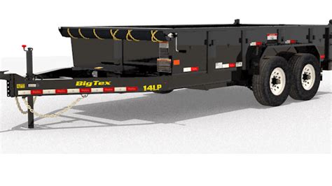 big tex debuts redesigned lp  profile dump trailer trailer body builders