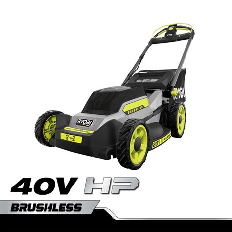 40v Hp Brushless 21 Self Propelled Lawn Mower Kit Ryobi Tools Ryobi