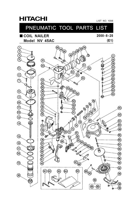 buy hitachi nvac replacement tool parts hitachi nvac diagram