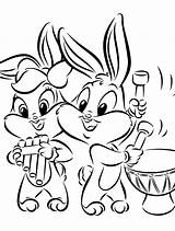 Looney Tunes Coloring Pages Baby Printable Lola Bunny Kids Cartoon Disney Getdrawings Characters Popular Choose Board sketch template