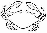 Crab Coloring Pages Colouring Printable Kids Template Animal Pot sketch template