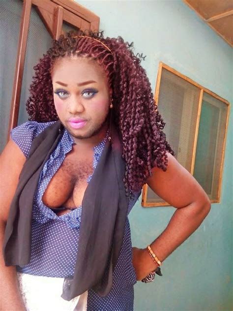 nigeria s hairiest woman queen okafor shares new photos of her hairy