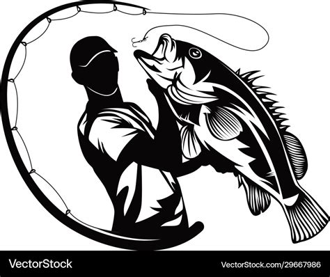 fish  fishing logo design royalty  vector image
