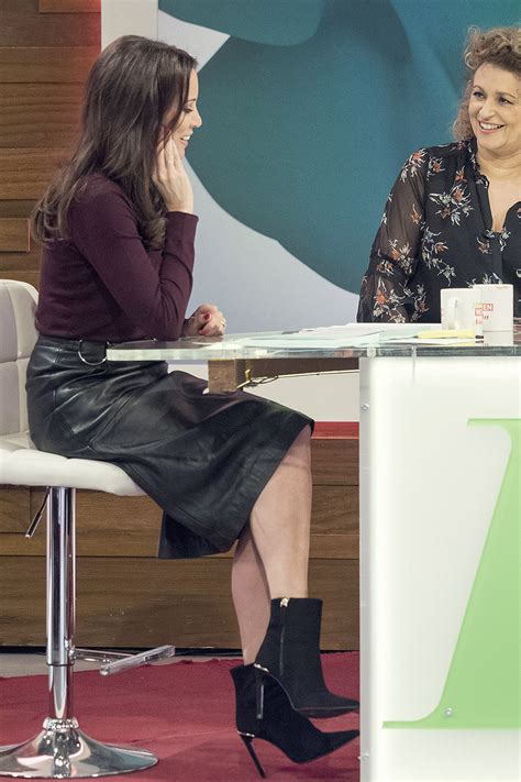 Andrea Mclean Attends Loose Women Tv Show Leather Celebrities